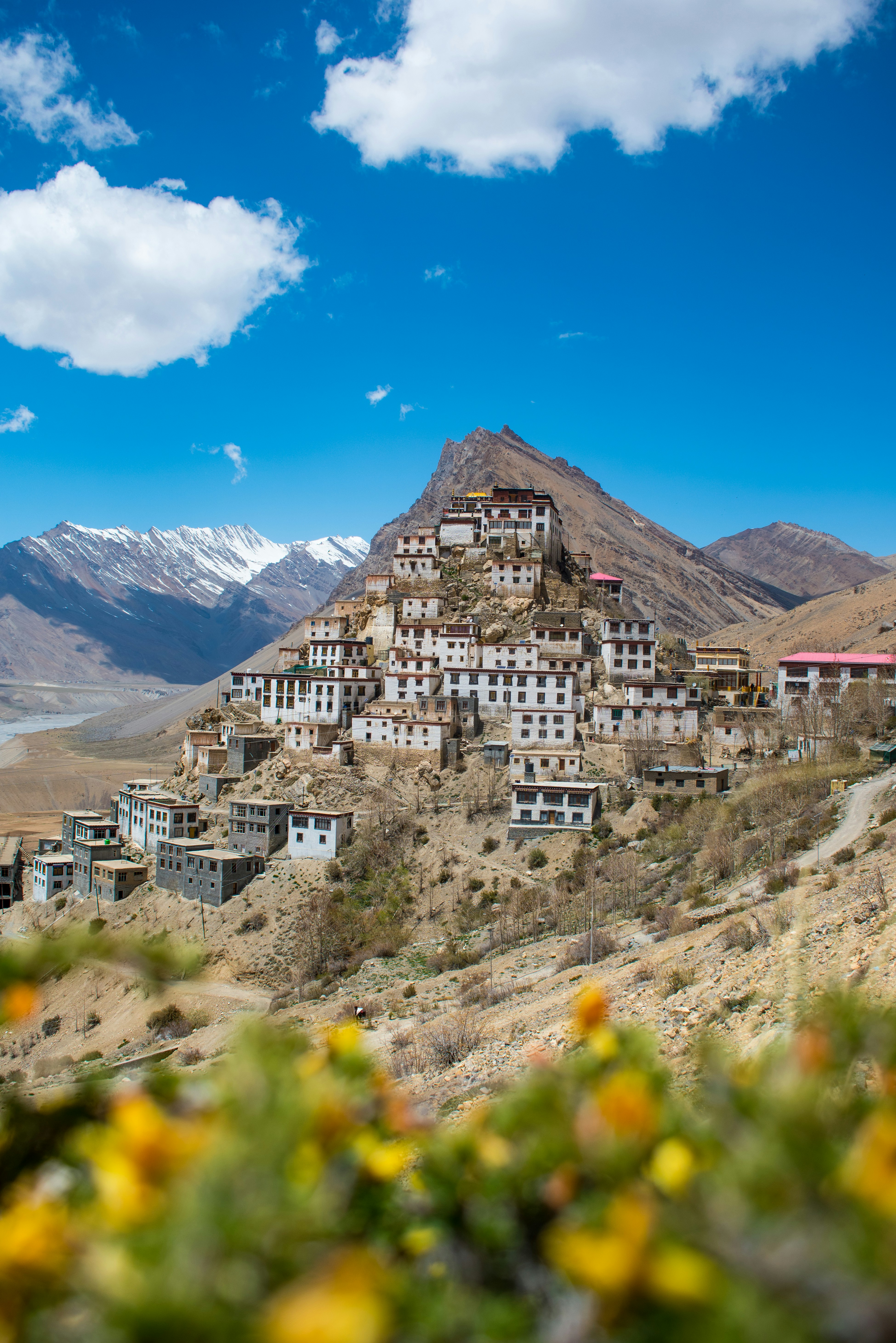 Key Monastery perched on a hilltop